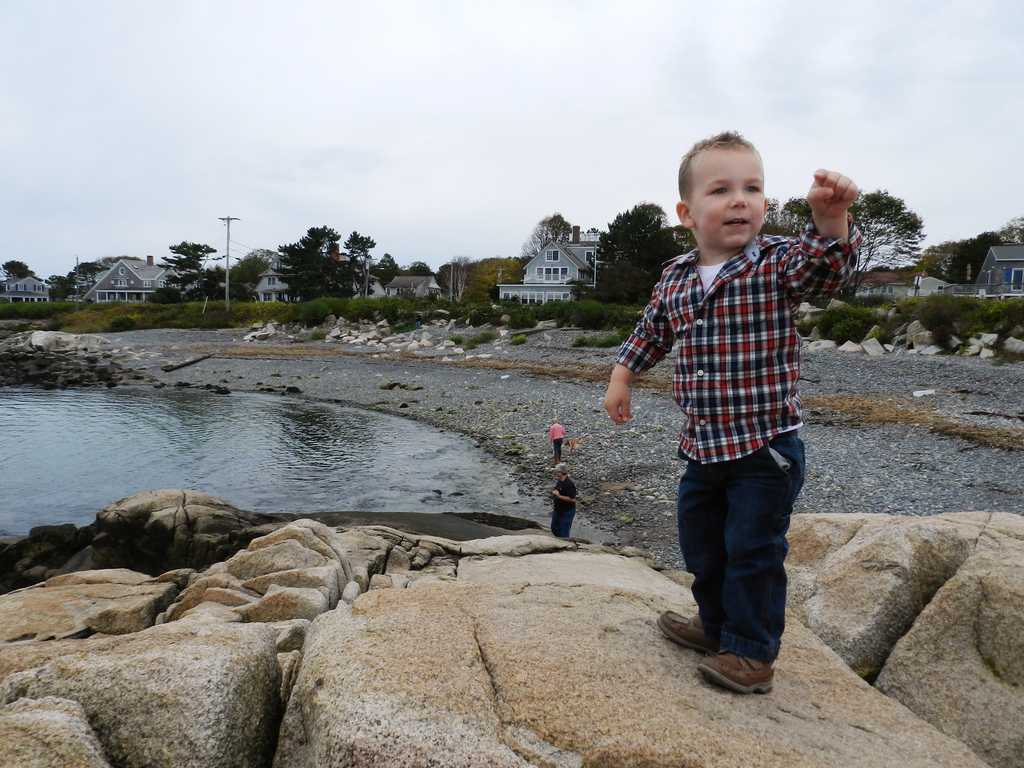 Toddler in Biddeford Pool, Maine