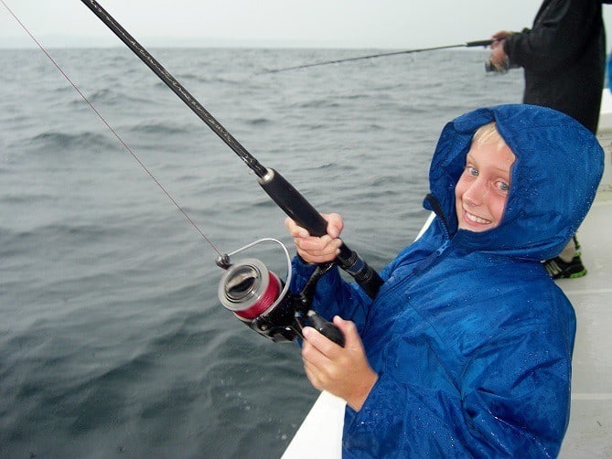 kid fishing in Panama