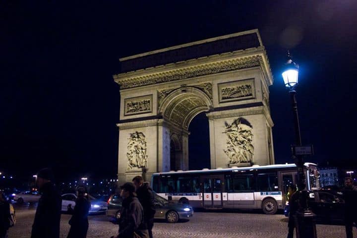 Arc de Triomphe in Paris, France