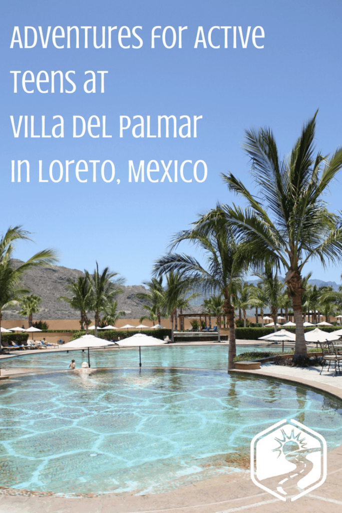 Pool area of the Villa del Palmar in Loreto, Mexico