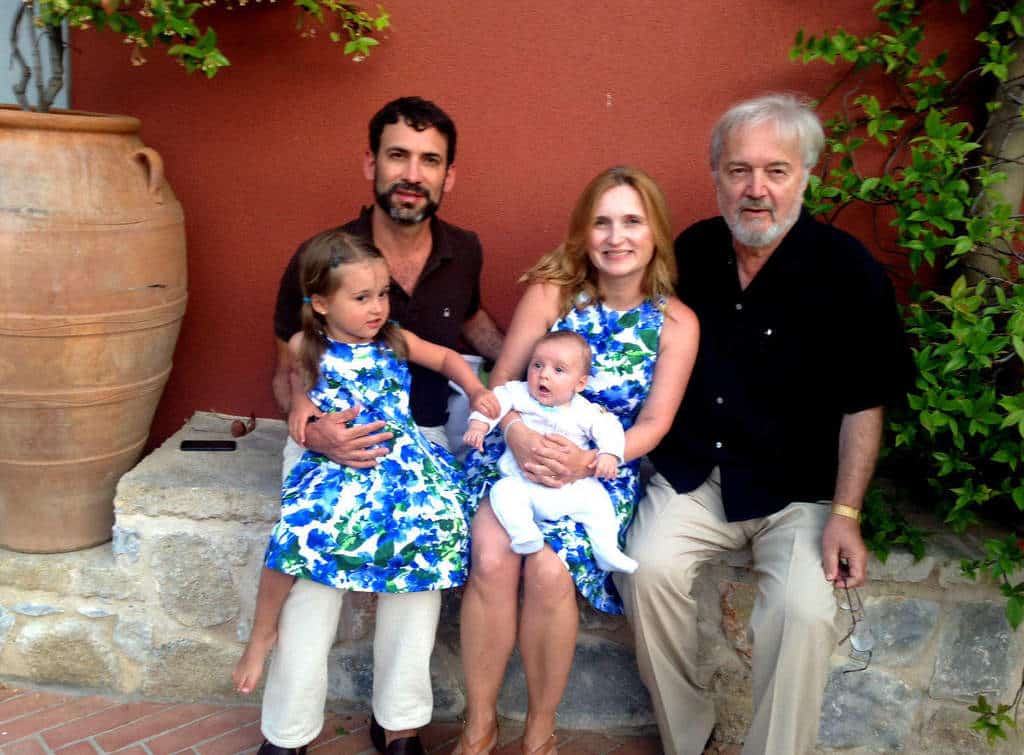 Eleni N gage and family in Greece - photo by Joan Paulson Gage