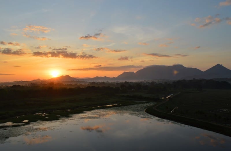 Sunrise over view  what to see in sri lanka 