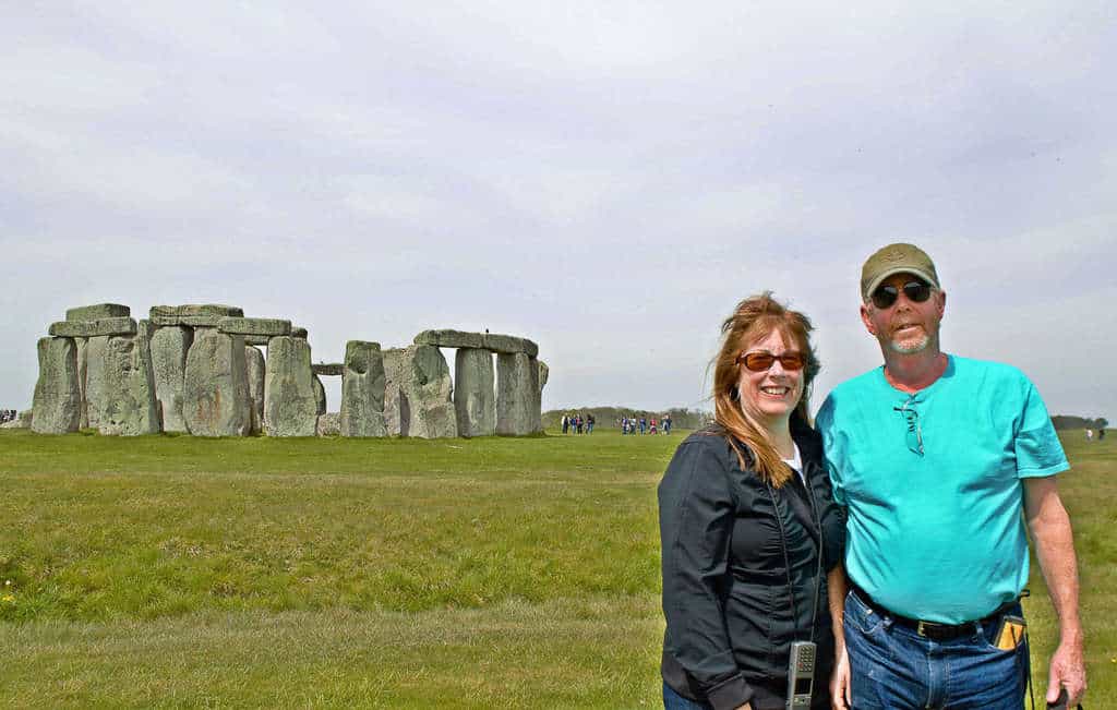 patti and rick at stonehenge UK by Eileen Cotter Wright