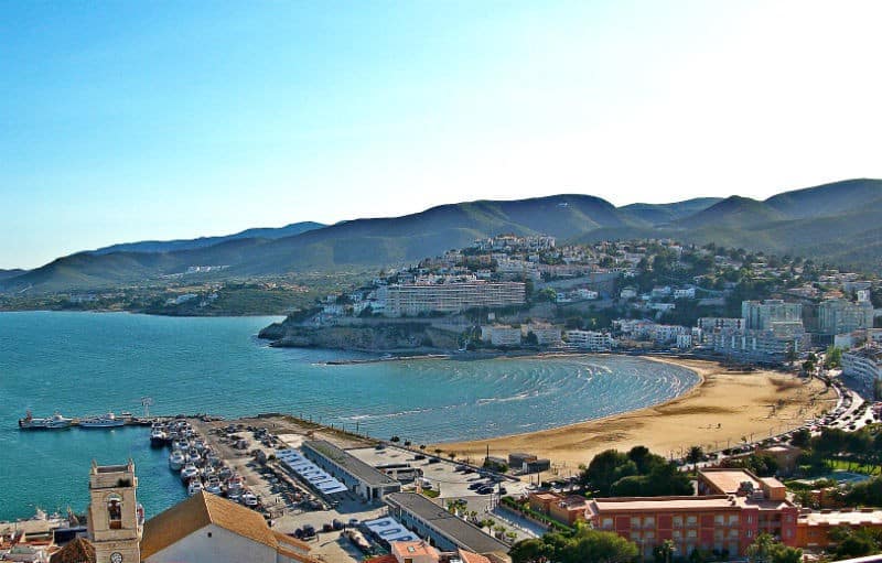 spanish coast line beach by eileen cotter wright