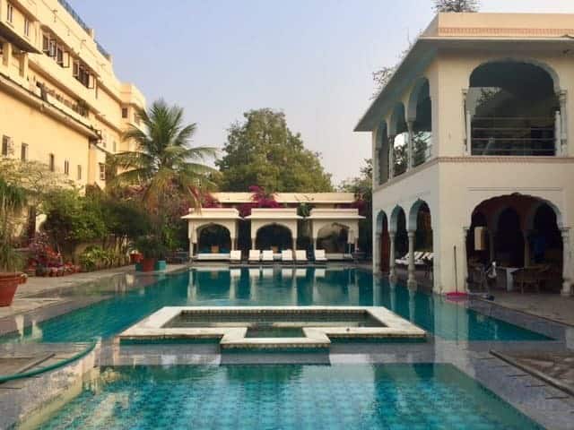 Pool area samode haveli