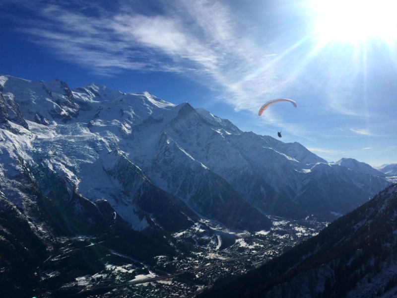 parasailing chamonix france eileen cotter wright