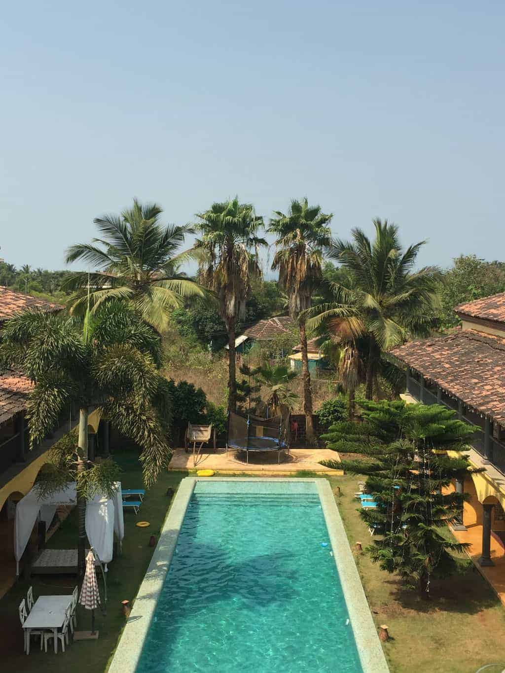 Sur la Mer India Goa pool area arieal