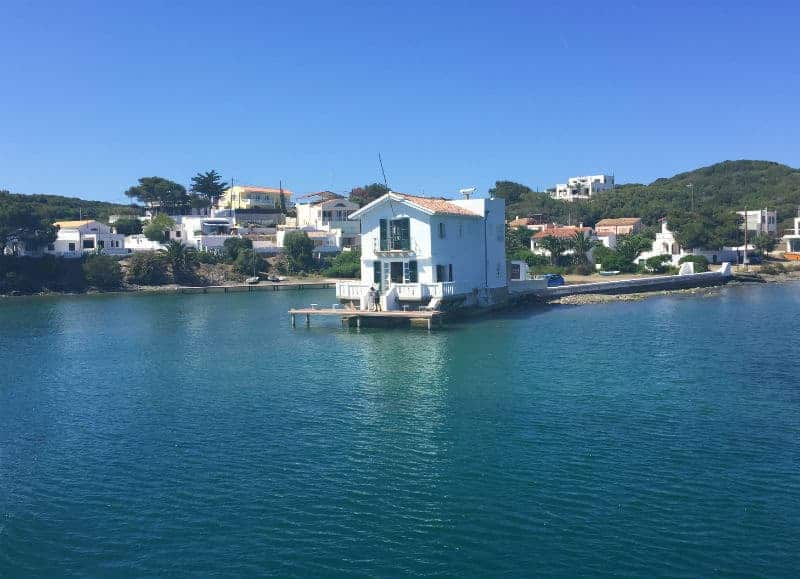 house on water seen my catamaran tours in menorca eileen cotter wright