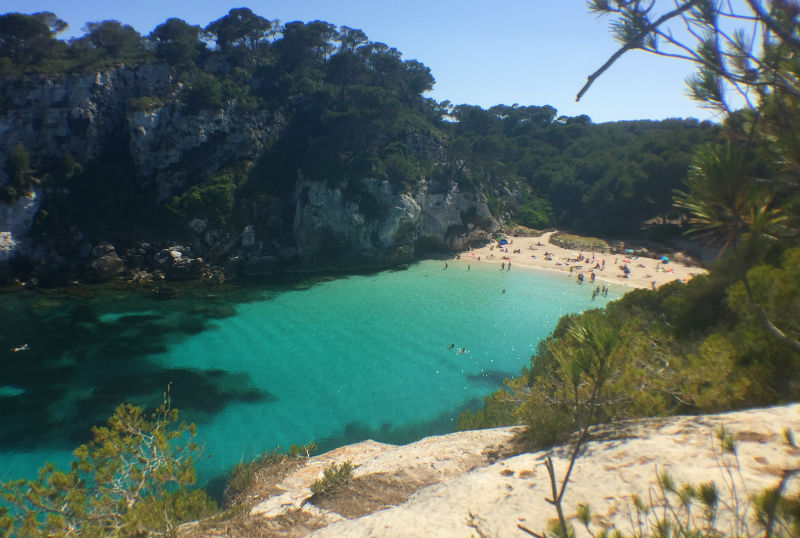 wide angle Cala Macarelleta