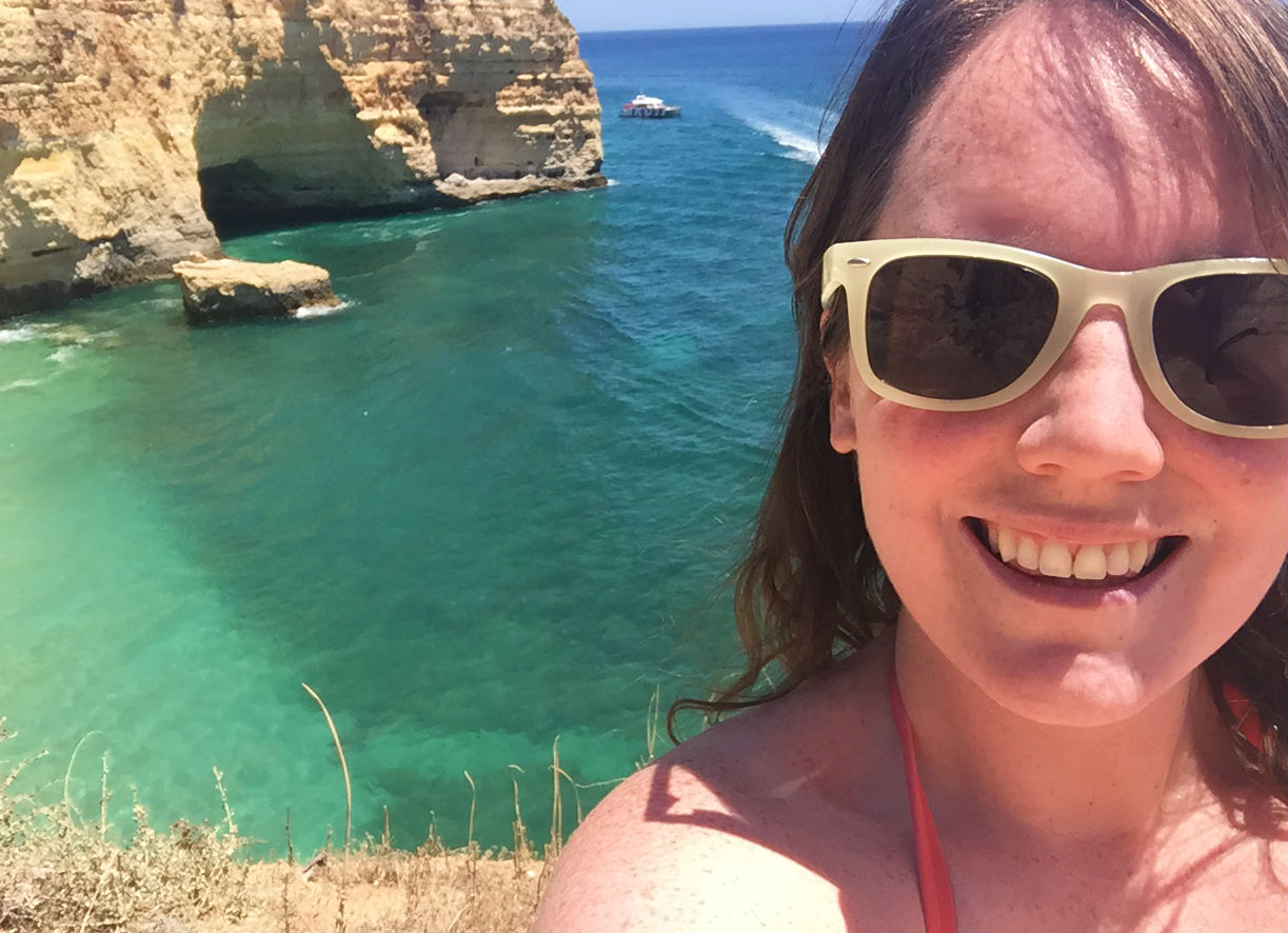 selfie portugal beach