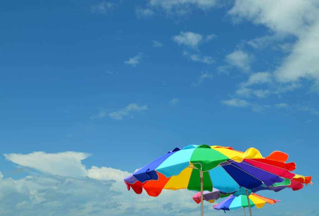 rainbow umbrellas sanibel island