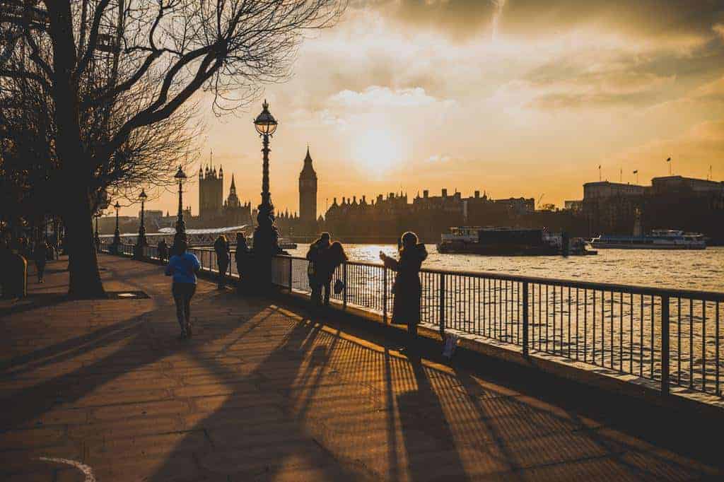 london southbank in the fall