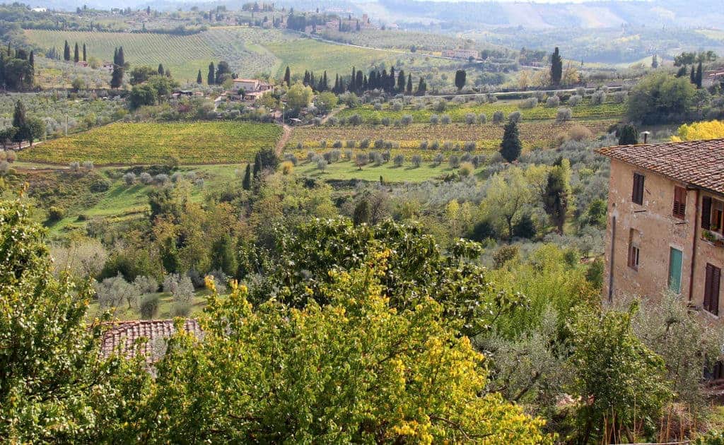 tuscan countryside in summer italy