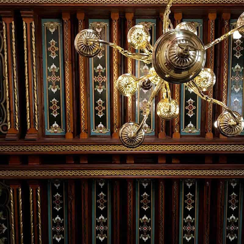 cantacuzino castle ceiling castles and wine Prahova Romania