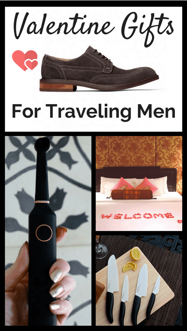 Valentine gift for him photo collage - bruzzoni, welcome bed, vionic shoes, kyocera knife set