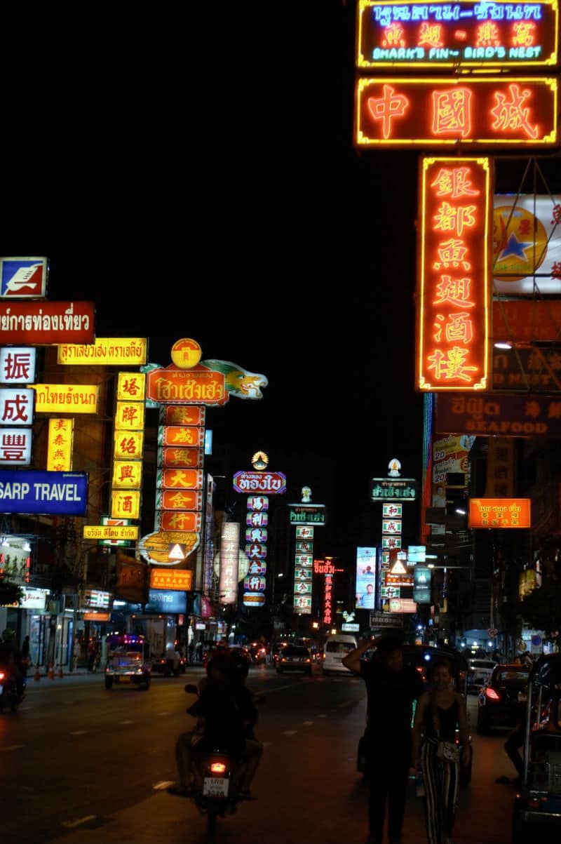 chinatown bangkok thailand street signs small