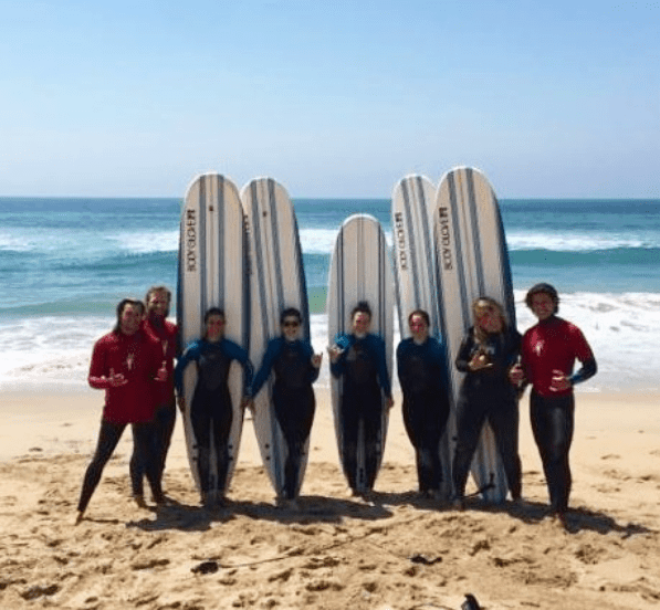 surfing in Huntington Beach