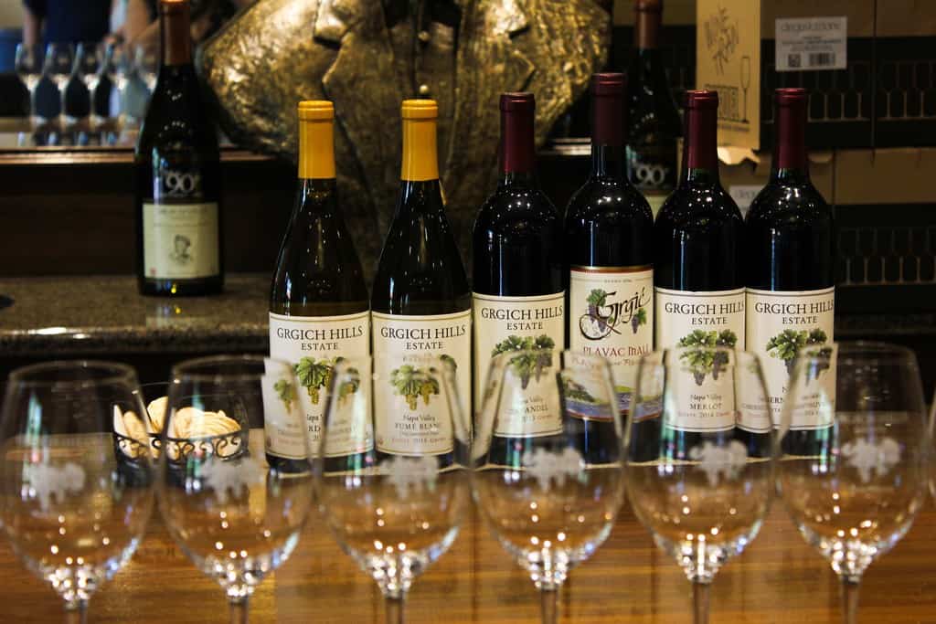 Napa Valley wine tasting