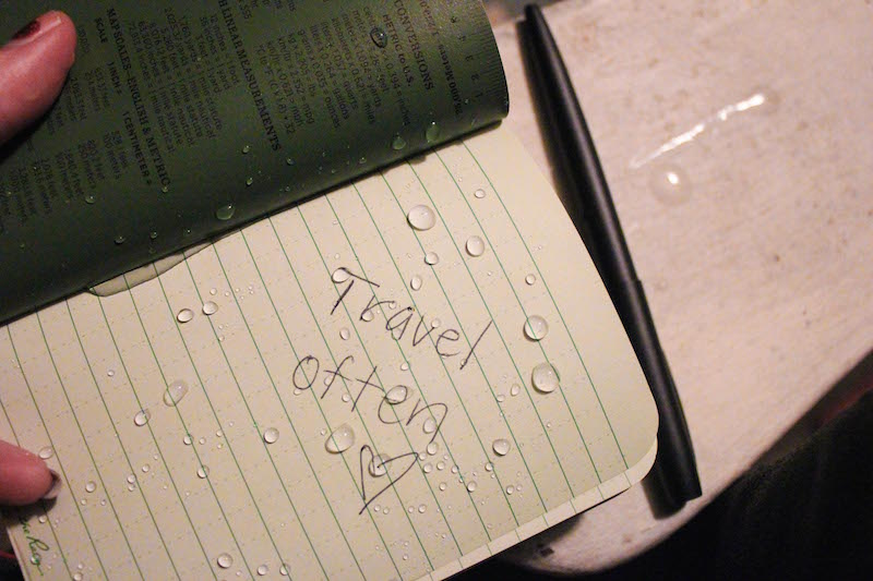 Rite in the Rain Memo Book & Black Metal Clicker Pen