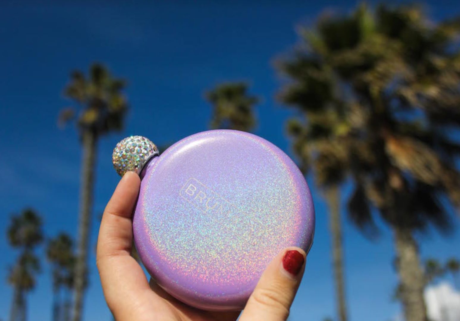 brumate glitter flask