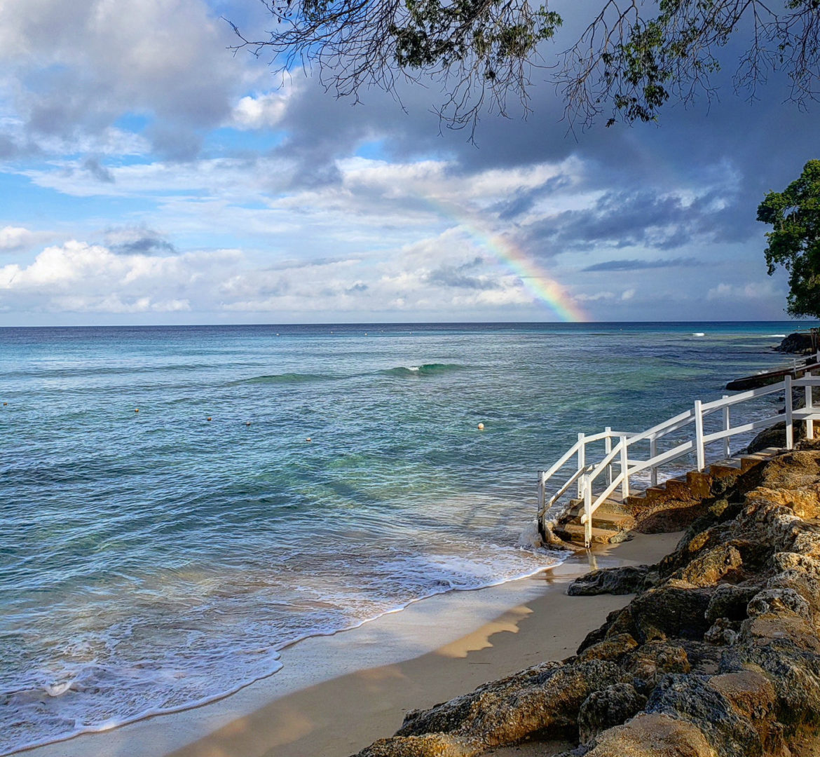 rainbow at the club Barbados