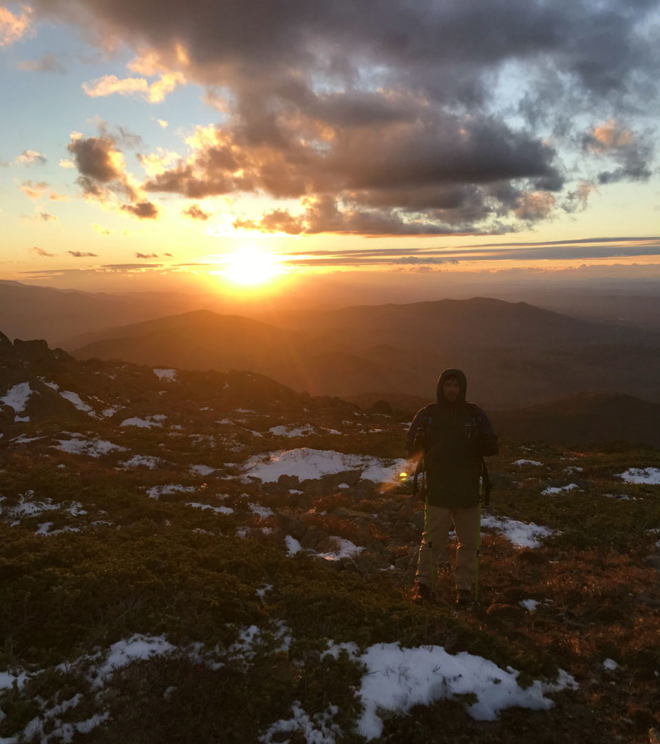 sunset kings ravine white mountains new hampshire