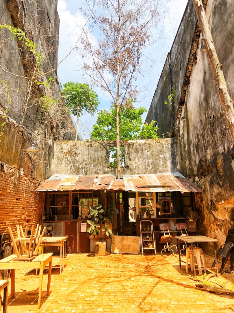 old building in old town phuket thailand