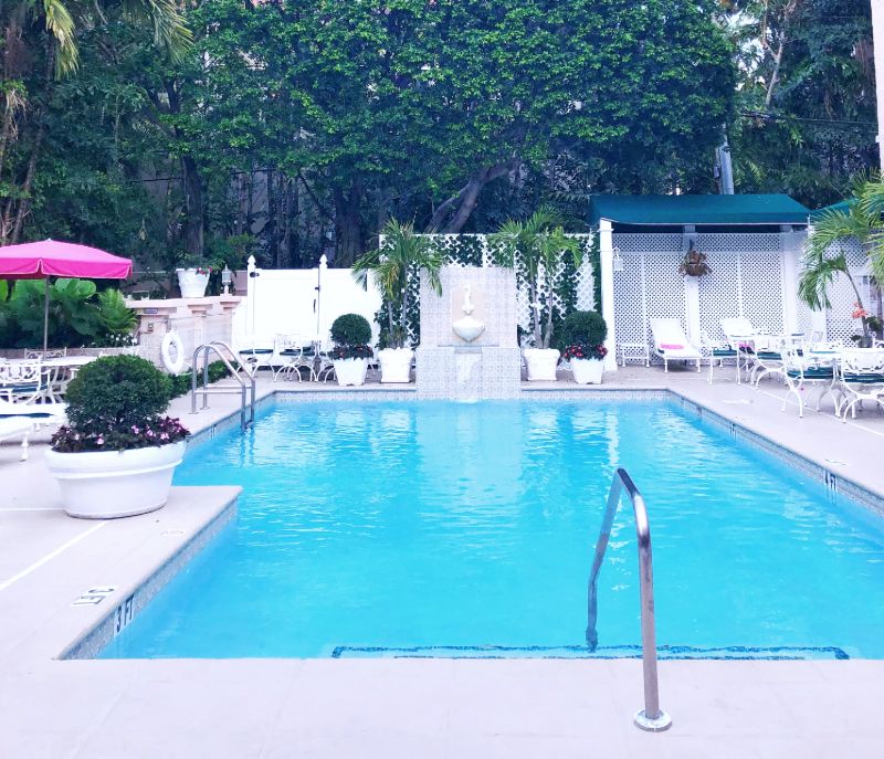 pool area at chesterfield hotel palm beach florida