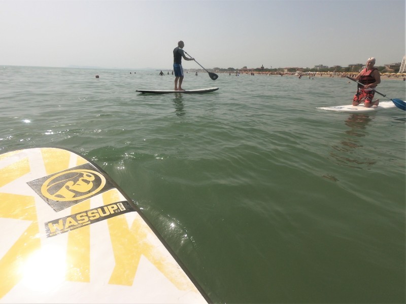 paddleboarding in rimini italy