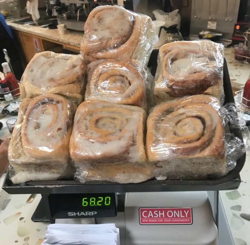 Classic Cinnamon Roll at Los Gatos Cafe