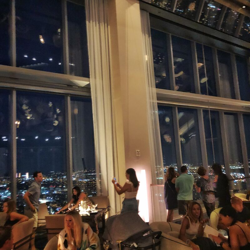 Four Seasons Skyhigh Lounge in Philadelphia at night