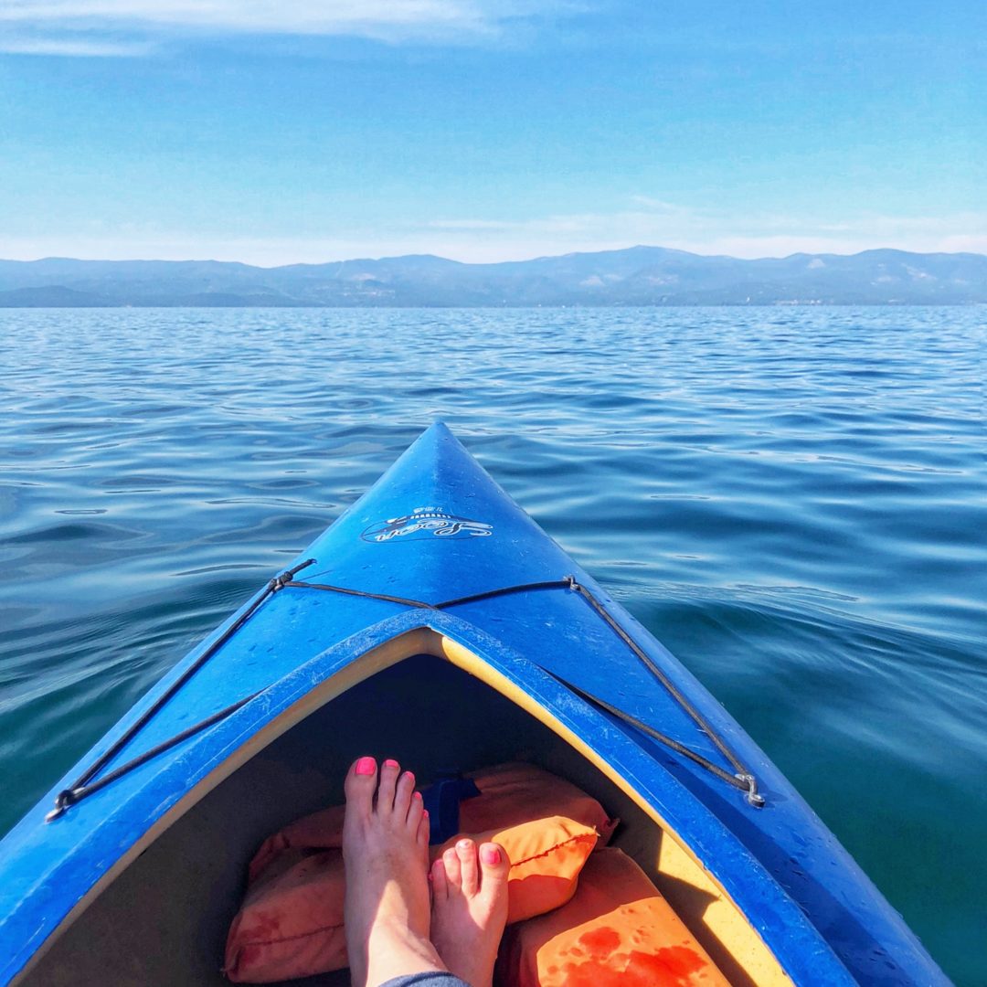 kayak on flathead lake montana