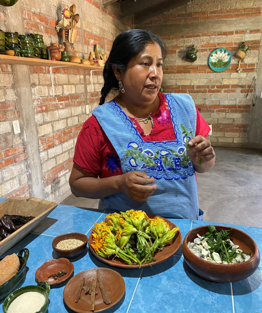 mole maker near oaxaca city mexico