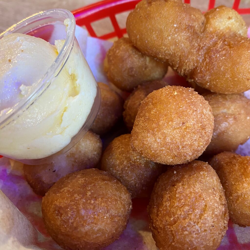 hush puppies at nance's creekfront restaurant