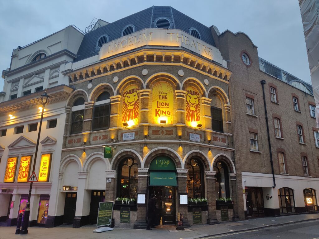 Paro indian restaurant under the lion king theatre london uk